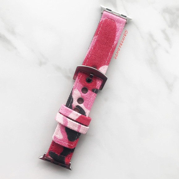 NEW Stitched Fabric Camo Band For Apple Watch 38mm - Picture 2 of 2
